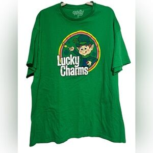 Green Lucky Charms Graphic T-Shirt Size 2XL